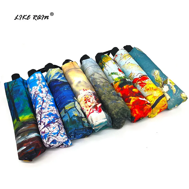 Pocket Mini Umbrella Rain Women Windproof Durable 5 Folding Sun Umbrellas Portable Sunscreen Female Parasol 5YS009 | Дом и сад