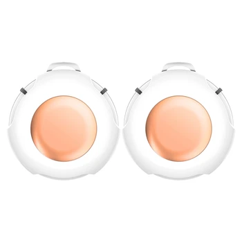 

2 Pcs Hanging Neck Air Purifier Personal Wearable Mini Portable USB Rechargeable Negative Ion Generator Air Purifier