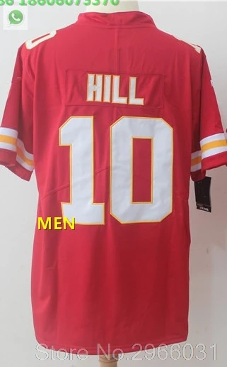 For men А+++ Качественная мужская футболка для взрослых 10 Tyreek hilt Kareem Hunt 27 Трэвиса келсе Канзас-Сити - Цвет: For men
