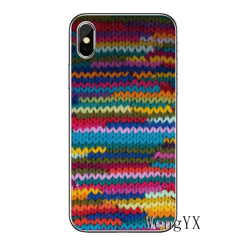 Роскошный трикотажный узор из пряжи для samsung galaxy A10 A30 A40 A50 A60 A70 xiaomi mi 9 redmi note 7 для huawei p30 lite pro Чехол - Цвет: knitting-yarn-A-05
