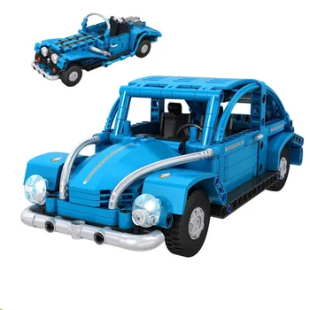 

City 314PCS DIY Blocks 7089 7090 Assemble Sports Car Classic Car 2IN1 Series Pull Back Vehicle Design Bricks Toy for Kid