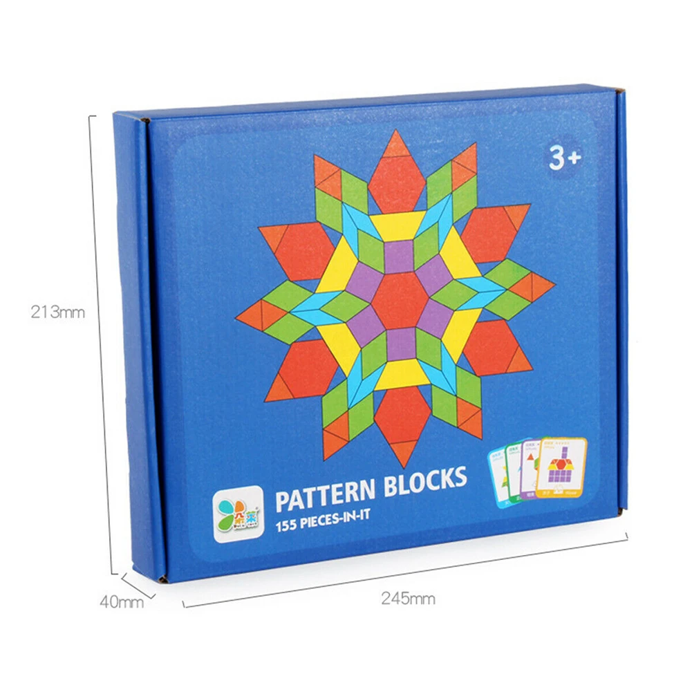 155 шт интеллект формы разрезание красочные Смешные развивающие игрушки IQ шаблон набор деревянных блоков обучения развития детей