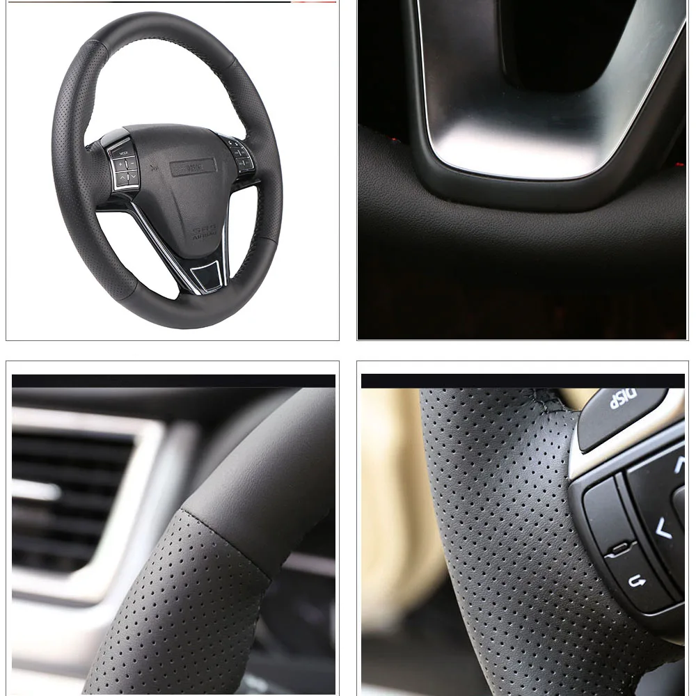 Für Renault Scenic 2 3 Auto Lenkrad Abdeckung Mikrofaser Leder + Carbon  Fiber Auto Zubehör