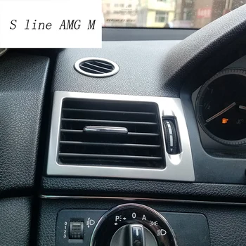 

Car Styling AC Front air Outlet Trim Frame Sticker Cover For Mercedes Benz C class W204 C180 C200 C260 C300 Auto Accessories LHD