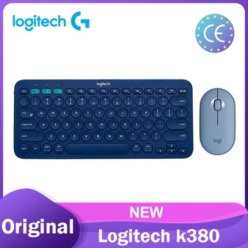 

Logitech K380 Multi-Device Bluetooth Wireless Gaming keyboard + Pebble Mouse Mini For Mac Chrome OS Windows iPhone iPad Android