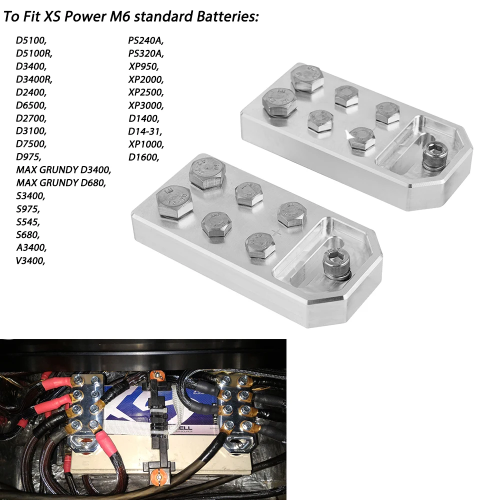 Авто клеммы для аккумуляторных батарей подходит XS Мощность M6 стандартные батареи D5100 D3400 D2700 XP2000 PS240A V3400 S3400 XP1000