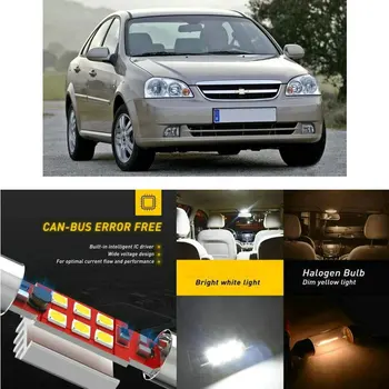 

LED Interior Car Lights For Chevrolet niva 2123 nubira estate saloon orlando j309 tacuma mpv u100 Dome map lamp bulb error free