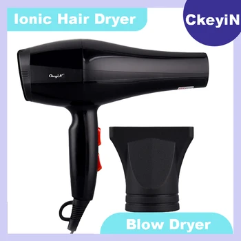 

Professional Ionic Hair Dryer Diffuser Salon Electric Blow Dryer Fast Heating Drying for Kids Family with Concentrator Nozzles