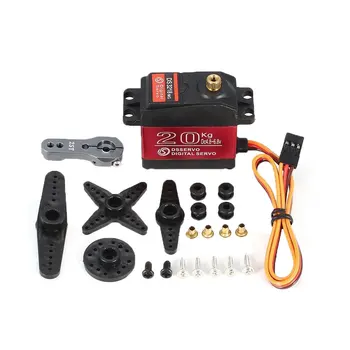 

Waterproof DS3218MG digital steering gear alloy gear 20KG red CA4243 Torque Metal Servo Motor