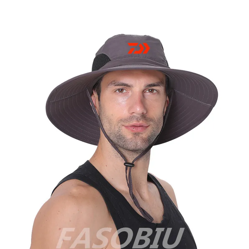 Caminhadas ao ar Chapéu de Pesca Boné de Pesca Nova Primavera Verão Livre Pescador Impermeável Secagem Rápida Daiwa Escalada uv Homem 2021 3 Bonés de pesca
