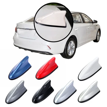 

Universal Shark Fin Shape Car Roof Antenna FM/AM Signal Amplifier Adhesive Sticker Car Radio Aerials Replacement Decoration