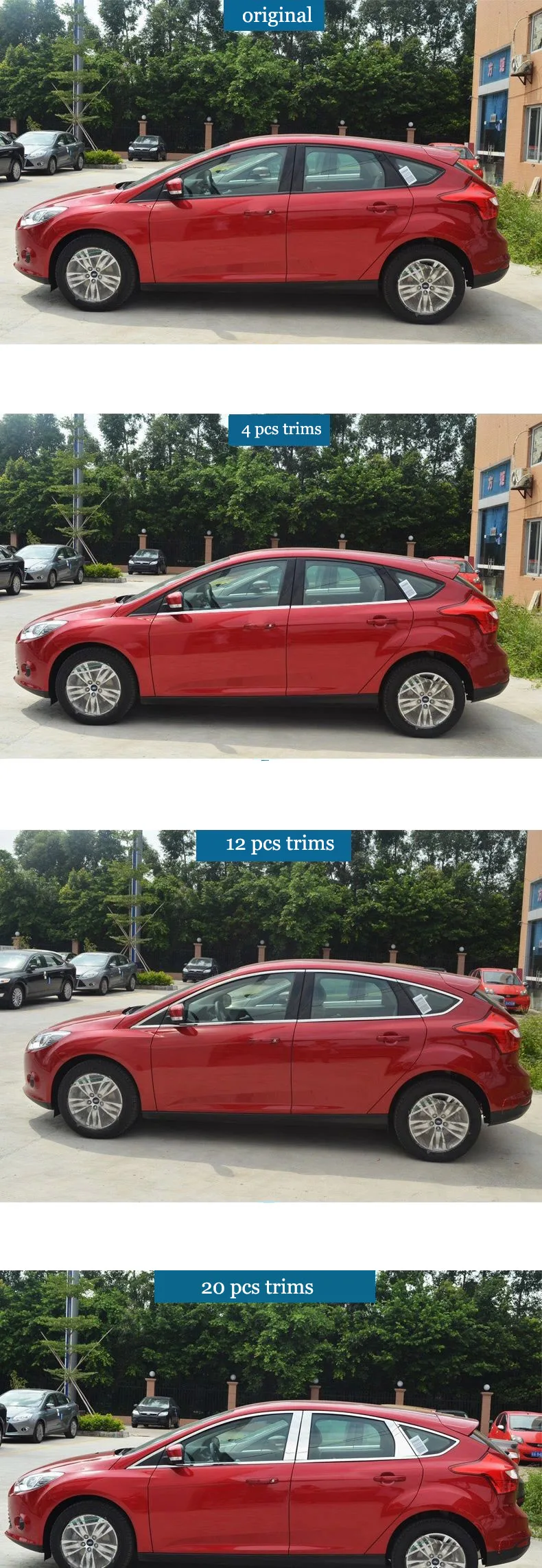 Нержавеющая сталь окна автомобиля планки для ford focus 2012 2013 фокус mk3