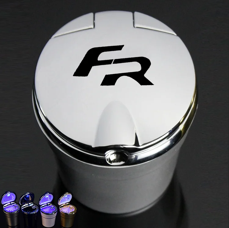 

Led Lights Car Ashtray With Creative Cover Personality Multi-Function Interior For SEAT FR Ibiza Leon Altea car