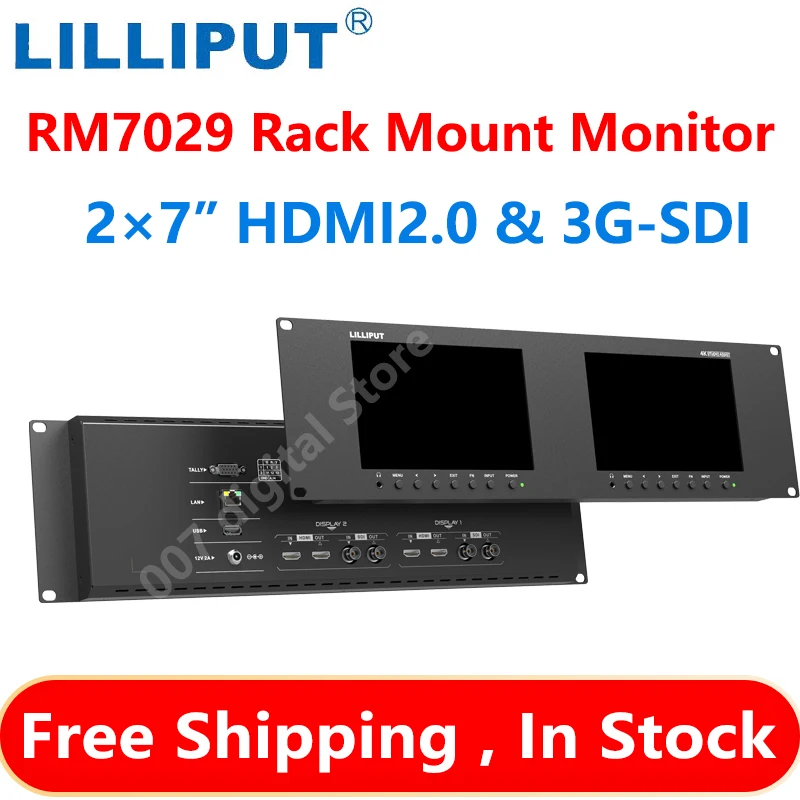 

Lilliput RM-7029S монитор 7 дюймов 3G-SDI двойной монитор 3RU металлический корпус