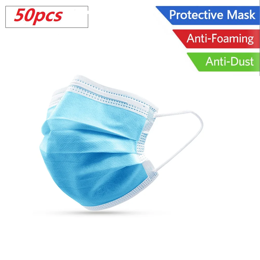 US $649.00 2000 Disposable Face Mouth Masks 3 Layers AntiDust Mask Face Care Mask Breathing Safety Mask Disposable Dustproof Mask