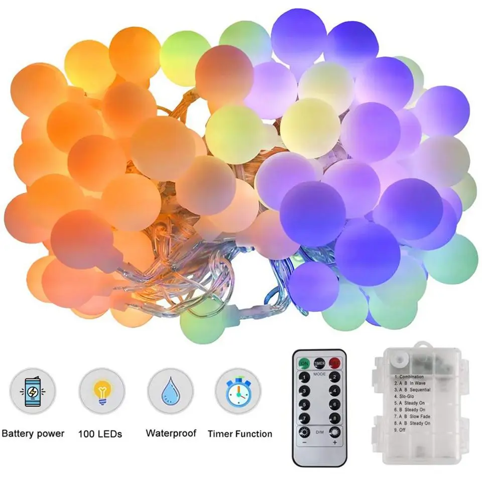 Battery-Led-String-Light-Ball-Holiday-Lighting-Remote-Control-8-Modes-String-3m-5m-10m-Fairy