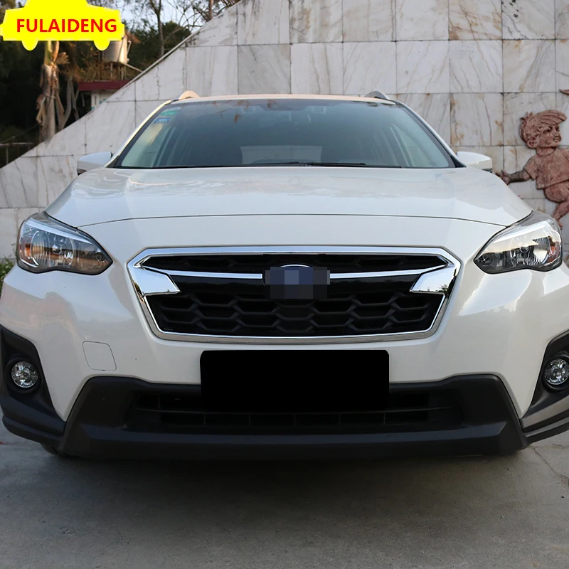 1 шт. для Subaru XV- ABS хромированные передние решетки зажимы для решетки отделка автомобильный стиль аксессуары
