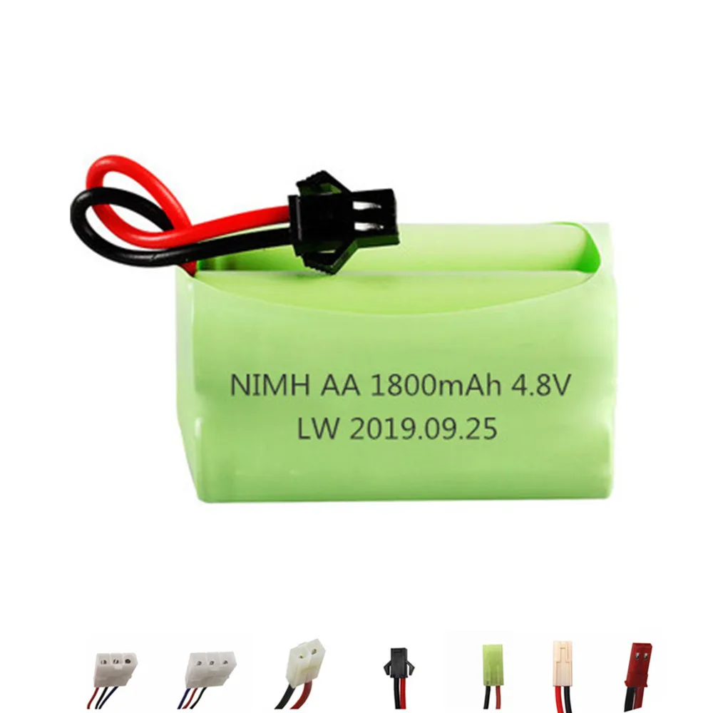 4.8v 1800mah NiMH Battery For Rc toys Cars Guns Tanks Robots 4.8v