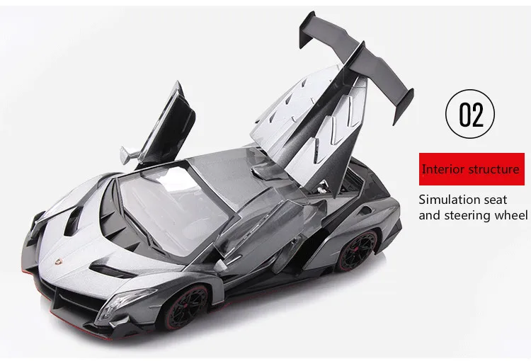 1:24 моделирование Lamborghini спортивный автомобиль модель сплав игрушка может открыть дверь раздвижные падающие Diecasts коллекция подарок детская игрушка