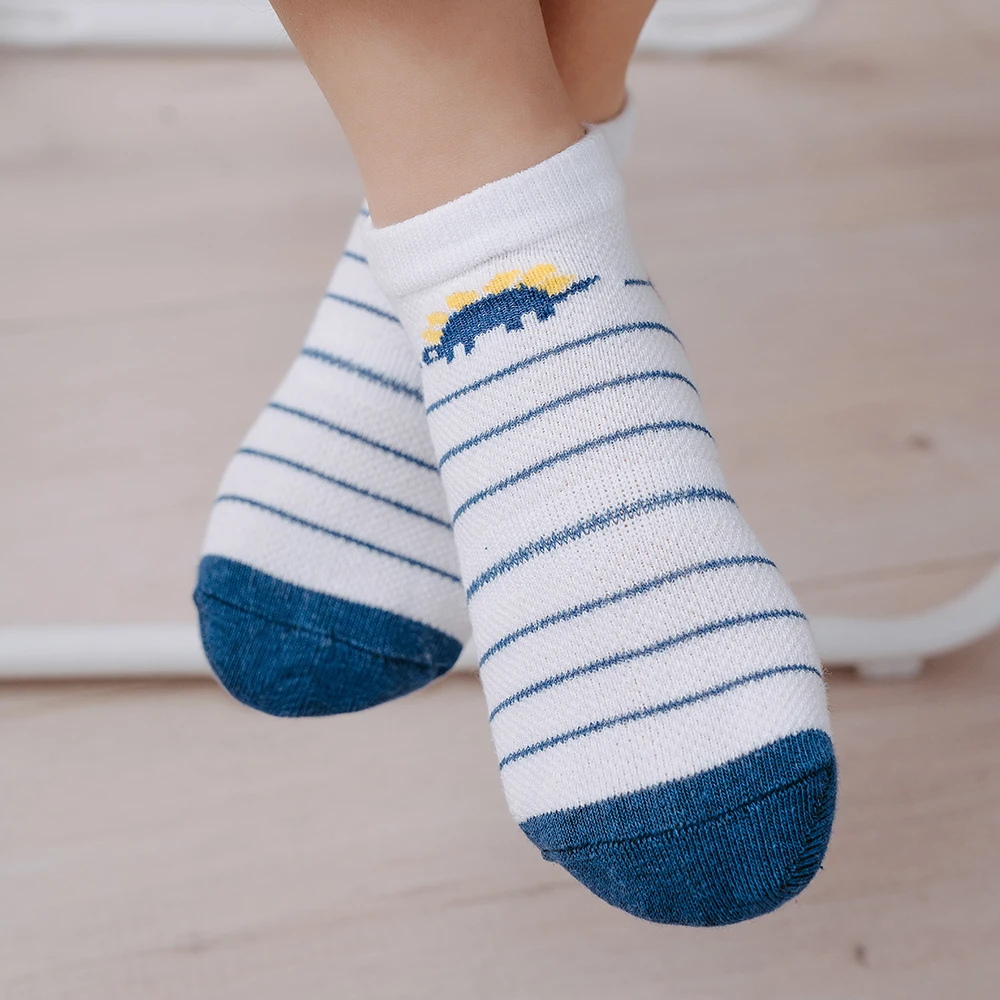 Cotton Socks Cartoon Socks Children Socks 5Pairs/lot Summer Spring Baby Socks Cotton Animal Socks Dinosaur Cute Kids Mesh Colorful