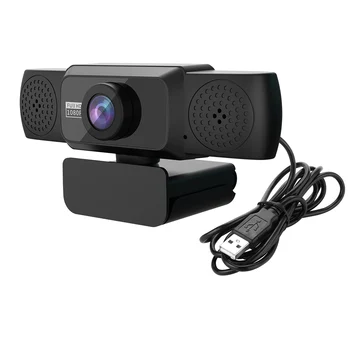 

1080P HD Webcam Streaming Computer Camera for Computer Video Calling Conferencing 360° Rotatable DJA88