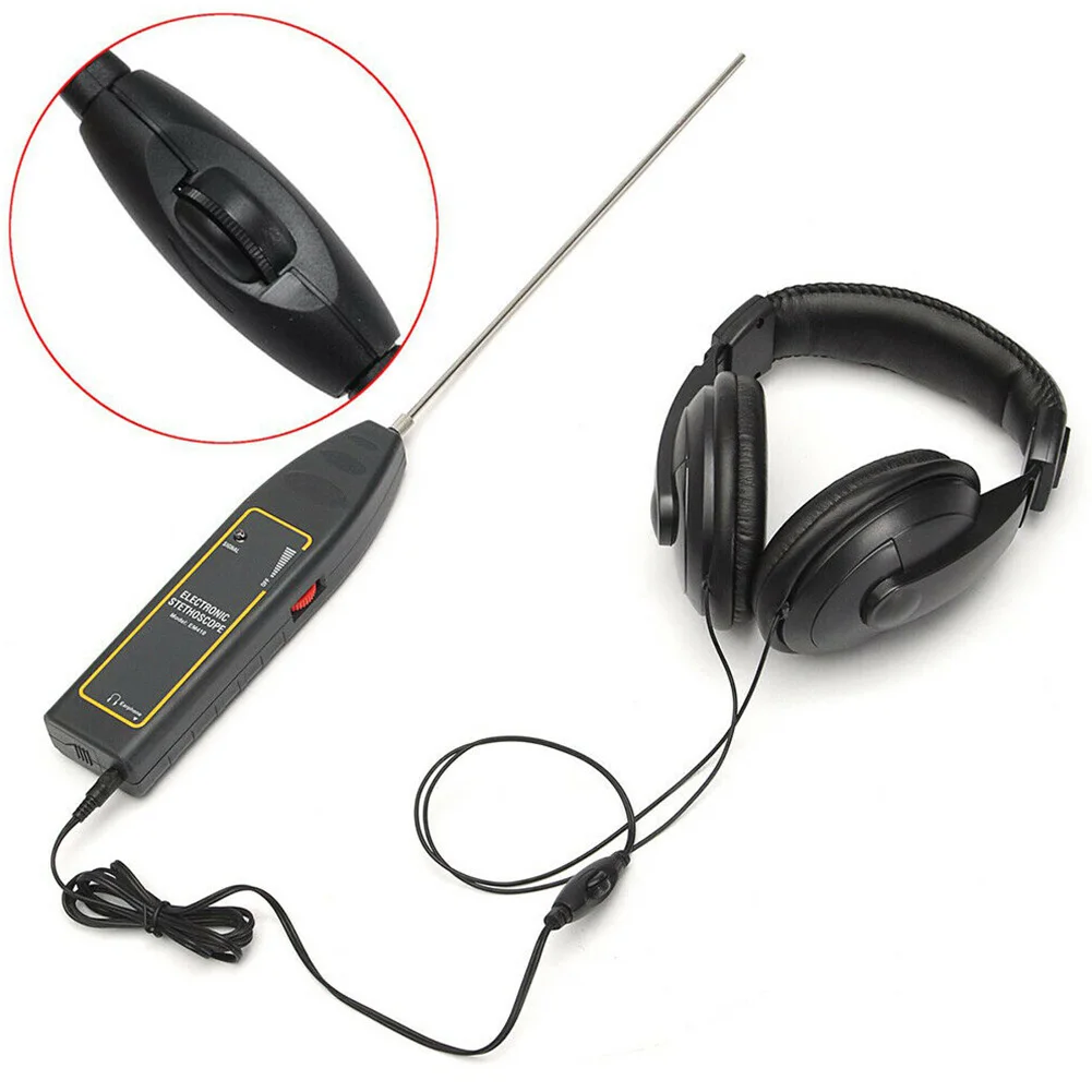  Accessories Engine Easy Install Water Pipe Electronic Stethoscope Leak Detector Portable With Earph