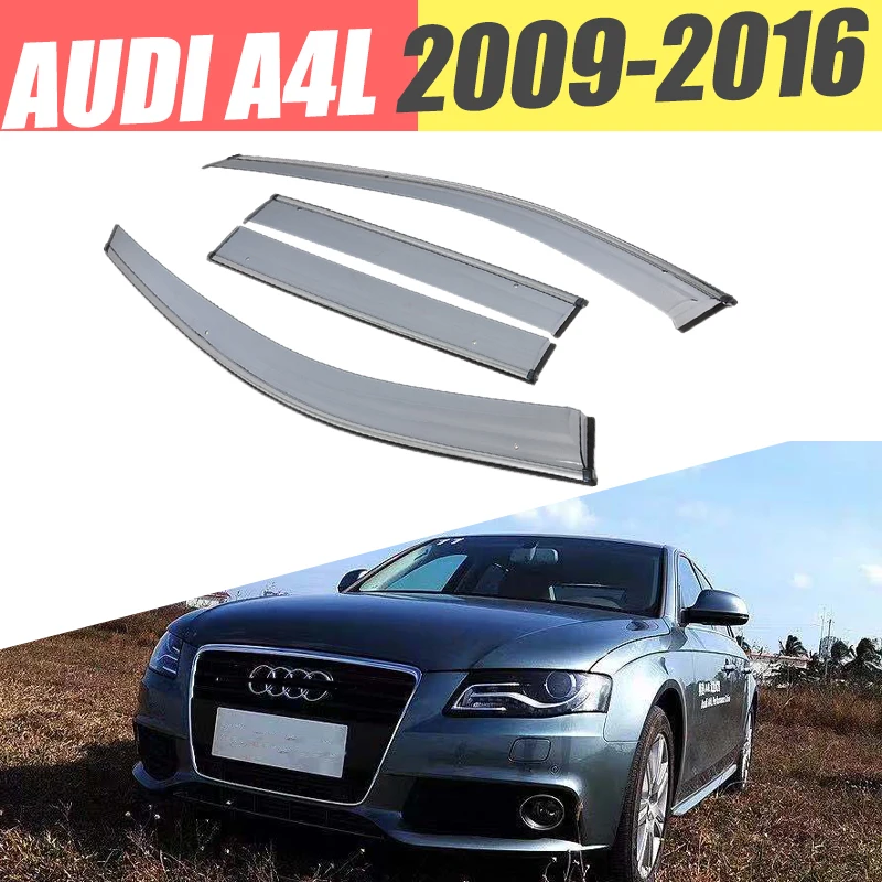 Для AUDI A4L/Защита от дождя/Защита от дыма окно Дождь Окно ветровой козырек 4 шт./1 комплект 2009 - Цвет: 2009-2016