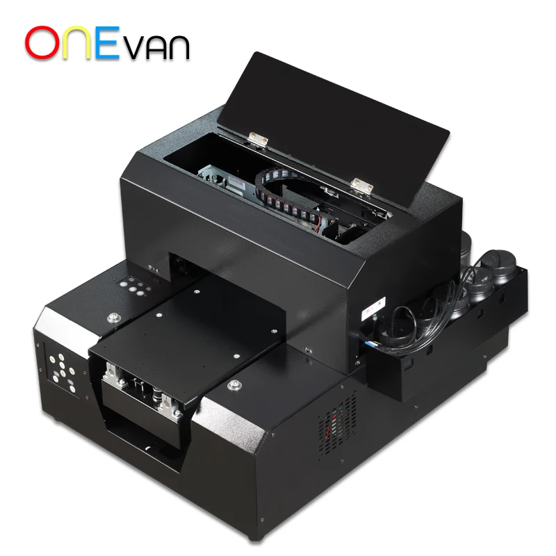  Fully Automatic A4 UV Printer &L805 Printed Head for Cylinder 3D Rotation Embossed Phone case Glass