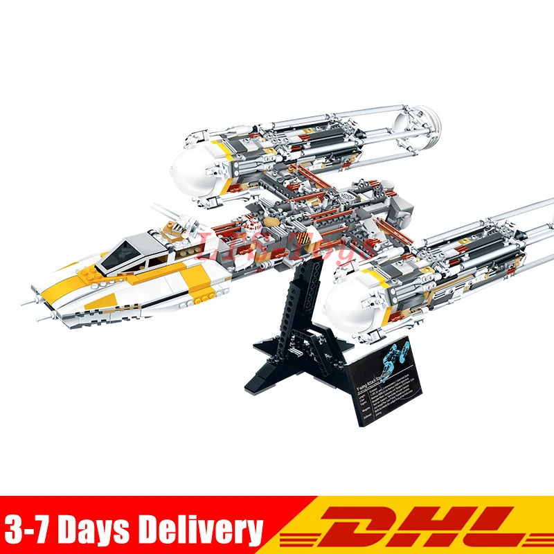 DHL Звездные войны Y крыло со звездой Штурмовик строительный блок кирпич DIY игрушка образовательный подарок Совместимость 05040 10134