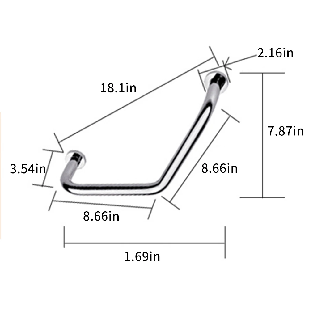 Поручень для ванной туалет душевая кабина Ванна Handicap поддержка баланс поручень нержавеющая сталь хромированная безопасная рейка