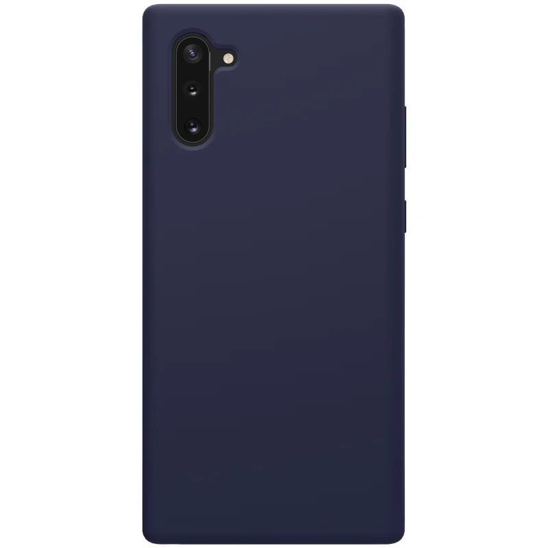 Синий Nillkin роскошный мягкий ТПУ жидкий силиконовый чехол для samsung Galaxy Note 10 анти-отпечатков пальцев чехол для samsung Note 10 Plus - Цвет: Синий