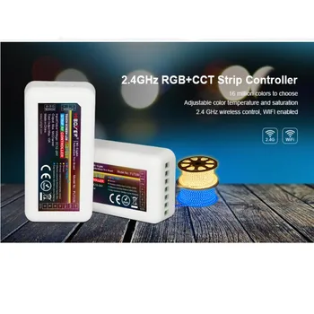 

50pcs FUT039 Mi boxer 2.4G RF Wireless WiFi Compatible RGBWW LED Controller DC12-24V for RGB + CCT RGBWW LED Strip Light
