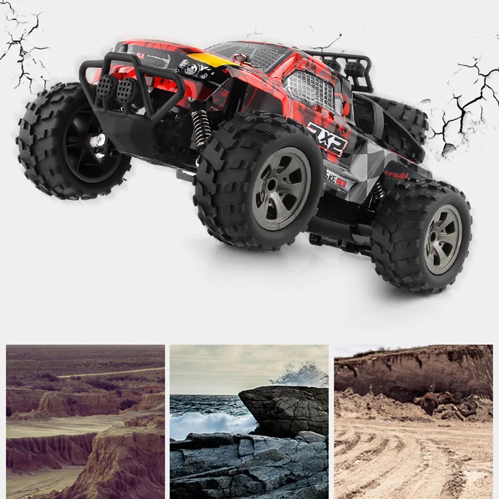 2WD Радиоуправляемая машина Rock Crawler 1/18 перезаряжаемая с дистанционным радиоуправлением грузовик внедорожные игрушки для автомобиля дистанционного управления YE12.4