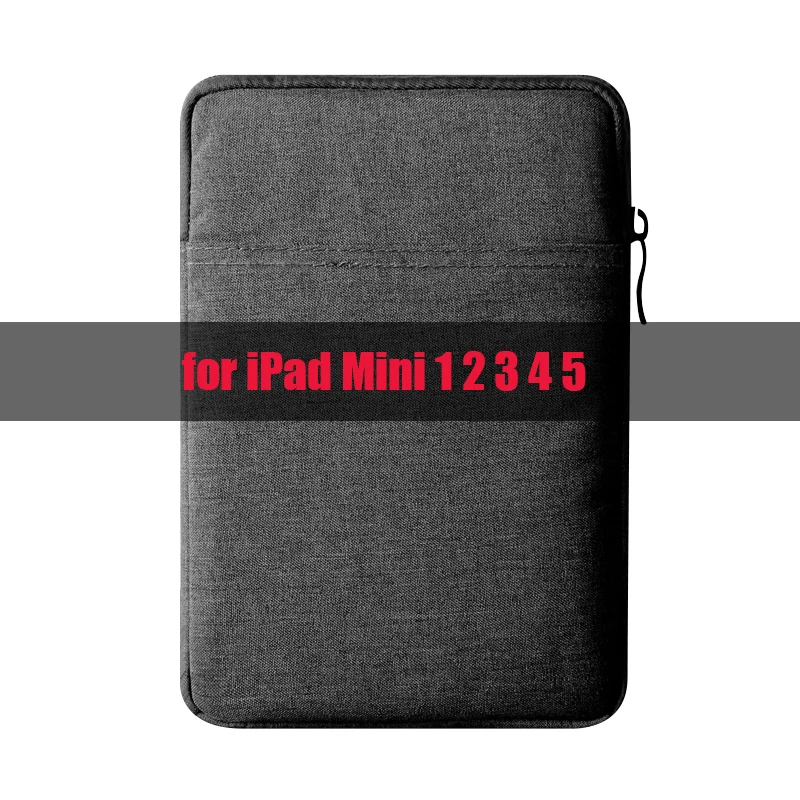 Сумка для планшета для iPad 9,7 чехол мягкий чехол для iPad Air 2/1 Pro 10,5 Pro 11 Air 10,5 10,2 Mini Funda Capa - Цвет: Dark Grey-1