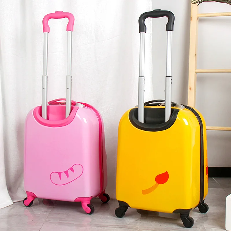 Kids 3D cartoon animal suitcase on wheels cat tiger trolley luggage travel carry on rolling luggage case cute children gift boys