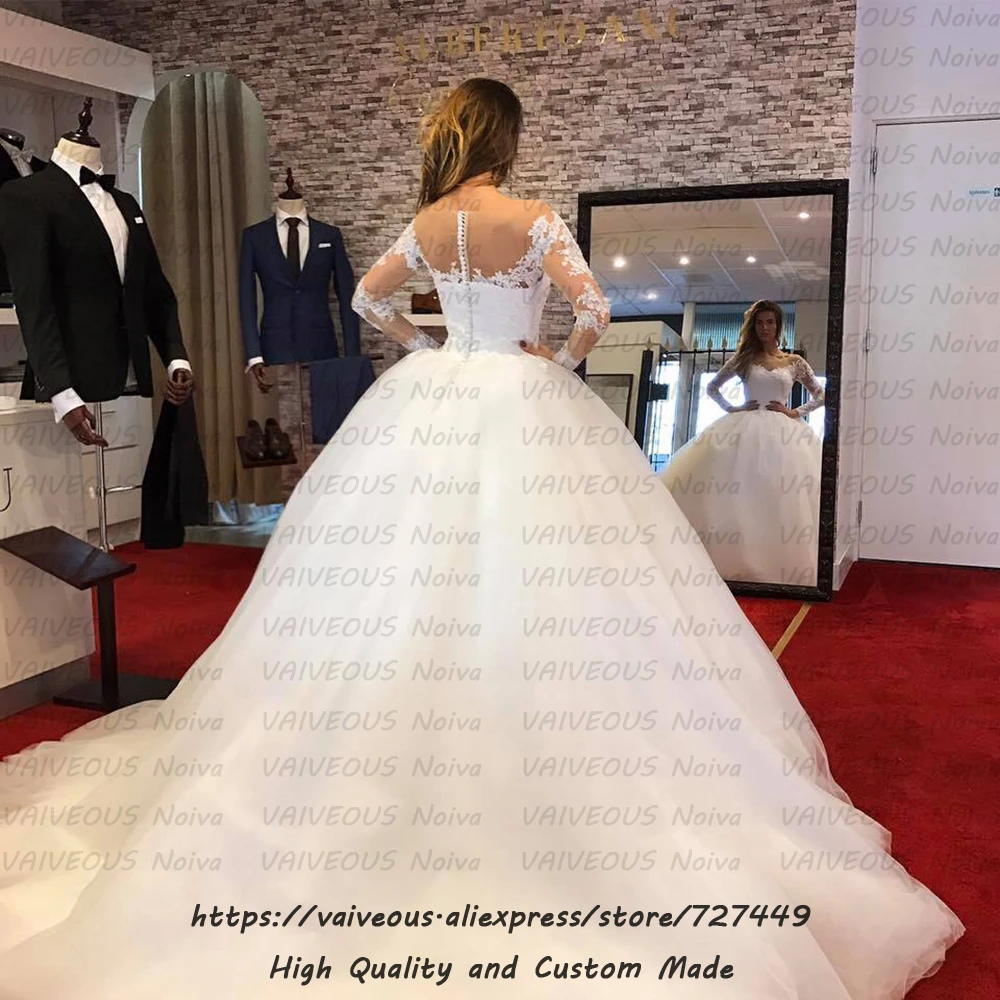 Robe de Mariage Дешевое дубайское вечернее платье бальное платье кружевные свадебные платья сексуальные турецкие свадебные платья с длинными рукавами abito da sposa