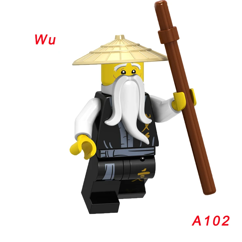 Одиночная A089 Chap'Rai Wu Samukai строительные блоки игрушки для детей мини-игрушки фигурка мастер Золотого Дракона Ллойд Джей Зейн - Цвет: A102