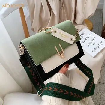 

2020 New Mini Handbags Women Fashion ins Ultra Fire Retro Wide Shoulder Strap Messenger Bag Purse Simple Style Crossbody Bags