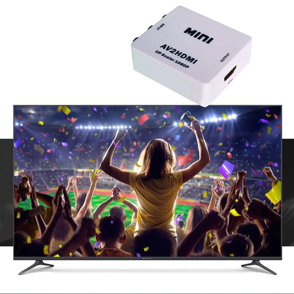 Мини Av в HDMI конвертер Hd 1080P HDMI конвертер Hd 1080P адаптер сильная стабильность для HD tv DVD tv Box