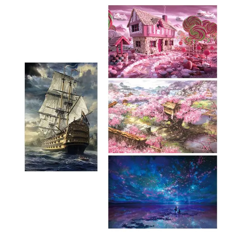 

1000 Pcs/Pack Theme Puzzles for Adults Assemble Jigsaw Puzzles Home Decoration Creative DIY Gift