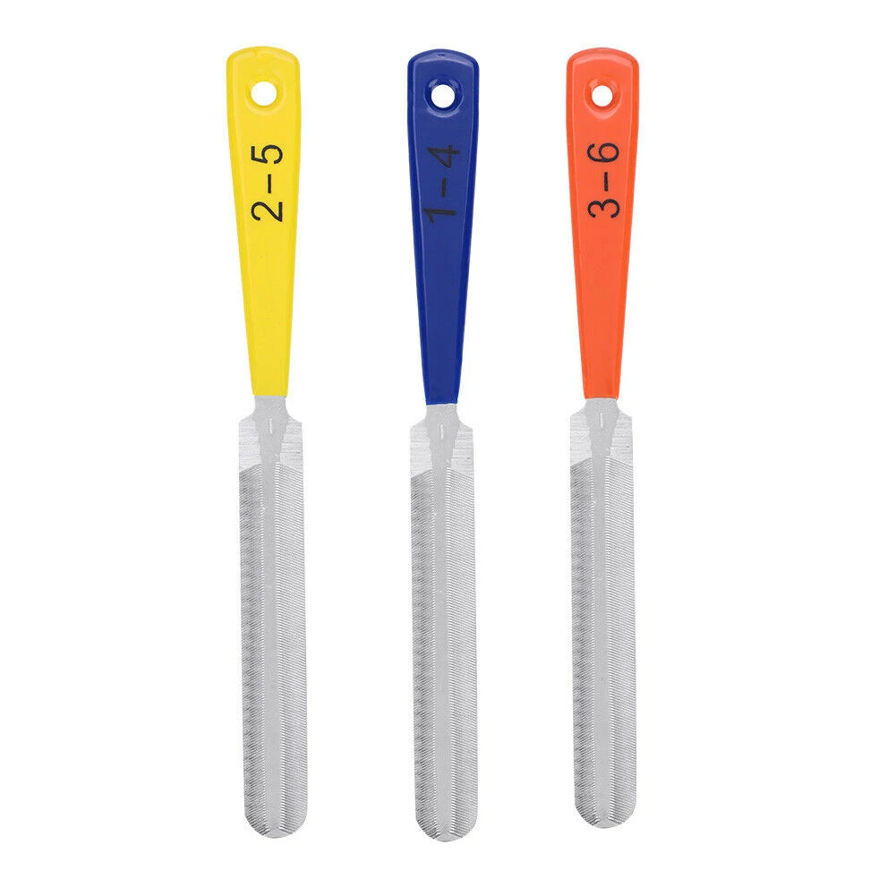 3pcs Luthier Portable Stringed DIY Accessory Tool Saddle Instruments Double Sided Guitar Nut Files Repair Rods Slotting | Спорт и