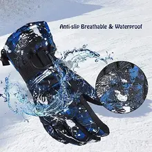 Лидер продаж, зимние профессиональные лыжные перчатки для взрослых, водонепроницаемые, для холодной погоды, перчатки для взрослых, сохраняющие тепло, водонепроницаемые, ветрозащитные, для улицы