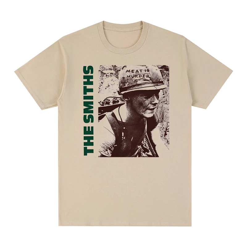 The Smiths Meat Is Kill Morrissey Marr 1985 Punk Rock Band Vintage T-Shirt Cotton Men T Shirt New Tee Tshirt Donna Top
