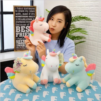 

2020 New Cute Unicorn Doll Horse Plush Toy Doll Children'S Doll Children'S Day Gift Comfortable And Soft Houseware Gift Ae004