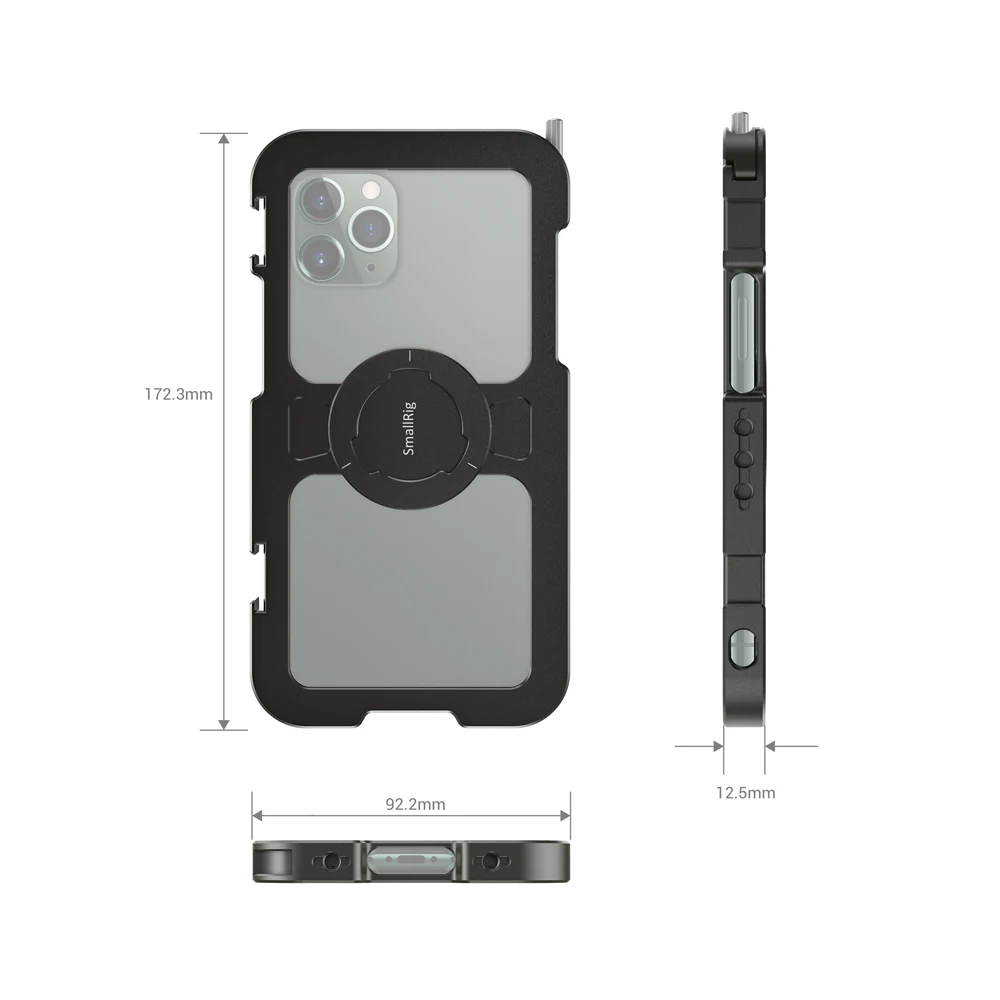 Защитная клетка SmallRig для iPhone 11 Pro Max с креплением на Холодный башмак 2512|Клетки