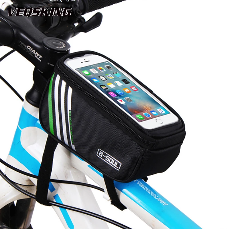 5.7inch Waterproof Bicycle Bag Mobile Phone For Cycling Top Tube Mountain Bike Front | Спорт и развлечения