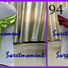 100 Сатиновые Чехлы для стула лента для свадебного стула декорации с лентой доступны различные цвета