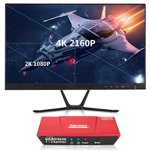 4K 1x2 HDMI сплиттер 4K@ 60Hz 1In 2 Выход HDMI сплиттер для двойного монитора Ultra HD HDCP 2,2 HDR дублирование видео и аудио