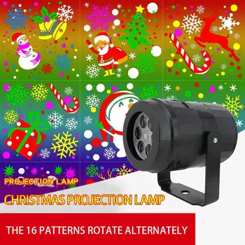 

New Christmas Projector Lights Colorful Rotating Stage Light LED Projection Lamp Decorative Lighting For Bithday Xmas Party