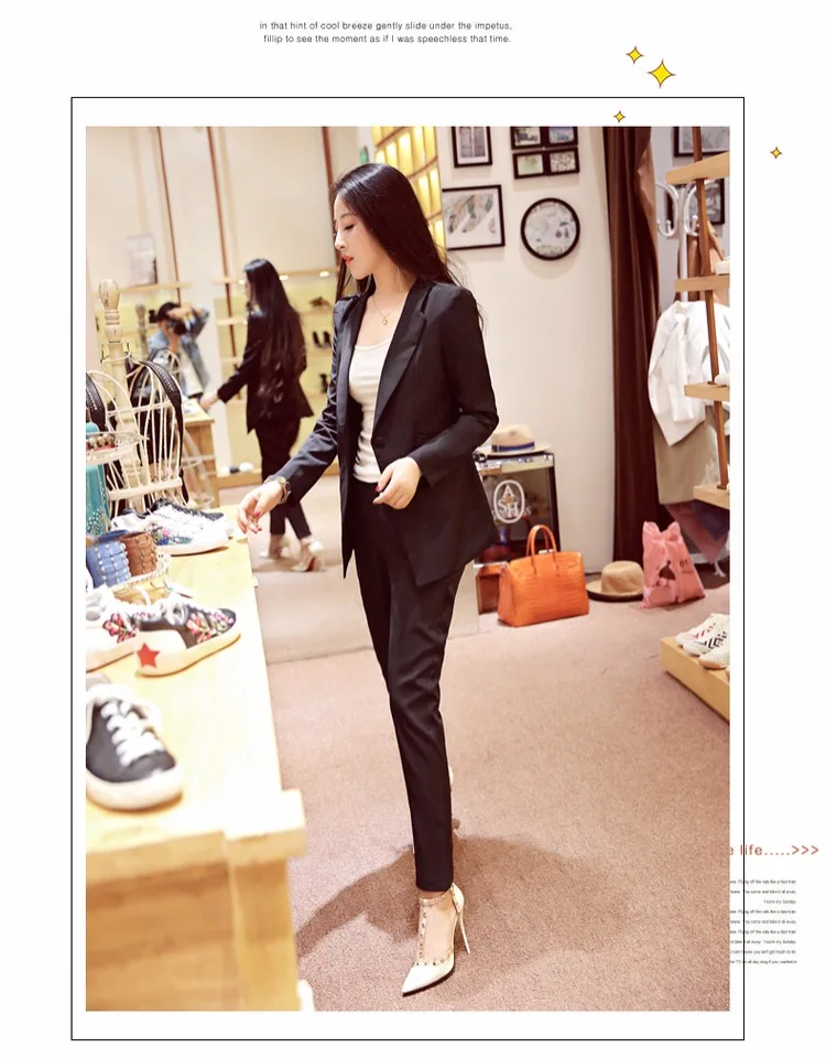 Mode herfst vrouwen костюмы vrouwen pakken dunne gedeelte wilde темперамент был dun dame kleine wierook ветер lente тренд MS